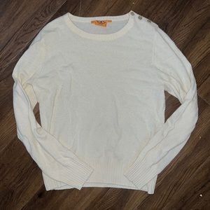 Large Tory Burch cream sweater